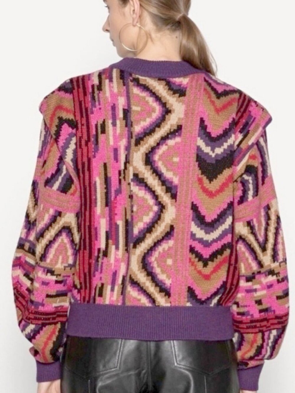 FARM Rio Multicolor Crew Neck Sweater - Picture 2 of 12
